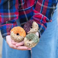 Natural Donuts – natūralios spurgos žirgams su morkomis arba žolelėmis, 1 vnt