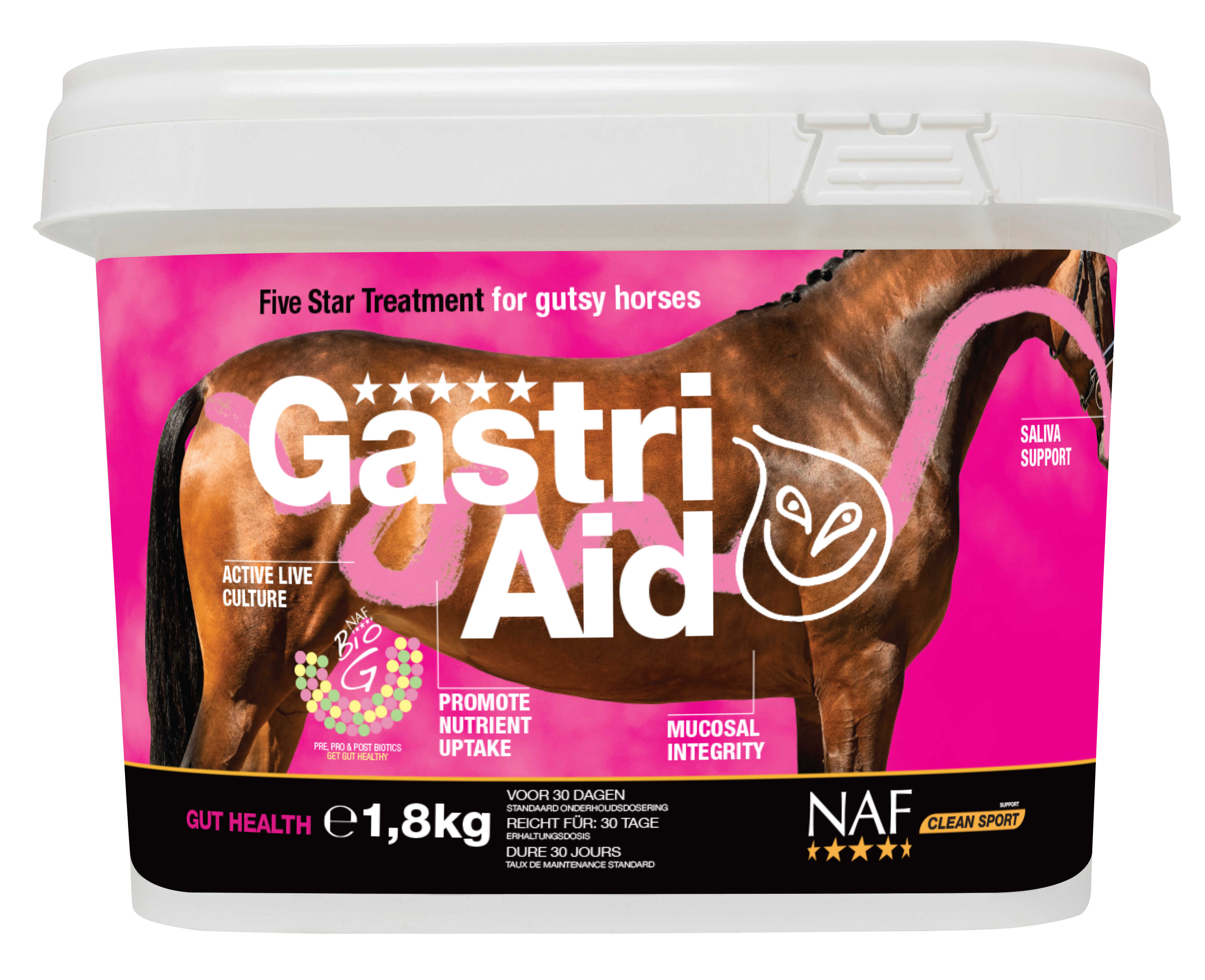 NAF Gastri Aid – papildas žirgams virškinimui