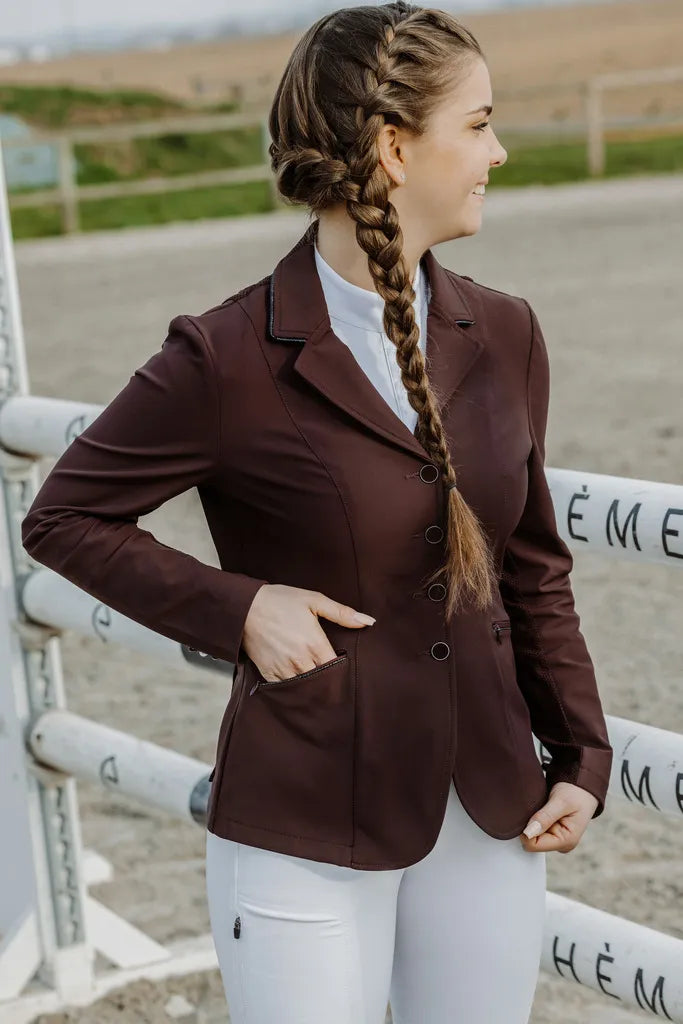 EQUITHÈME Moteriškas Varžybų Švarkas „Oliva“