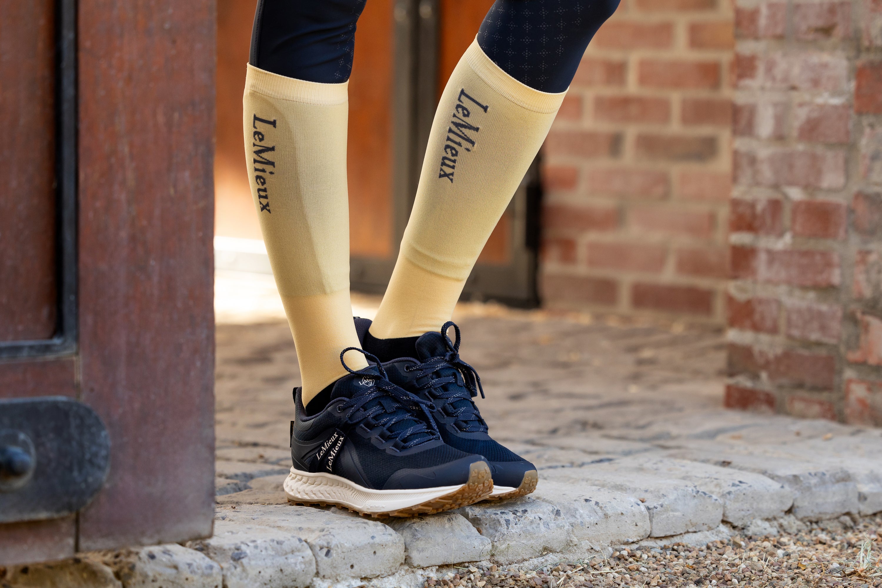 LeMieux jojimo kojinės – geltonos unisex (2 poros)