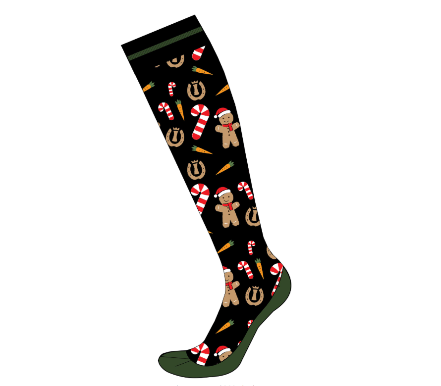 Imperial Riding IRHSanta Socks – ilgos kalėdinės jojimo kojinės