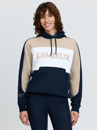 LeMieux Kadie Colour Block Hoodie Navy – moteriškas laisvalaikio džemperis su gobtuvu