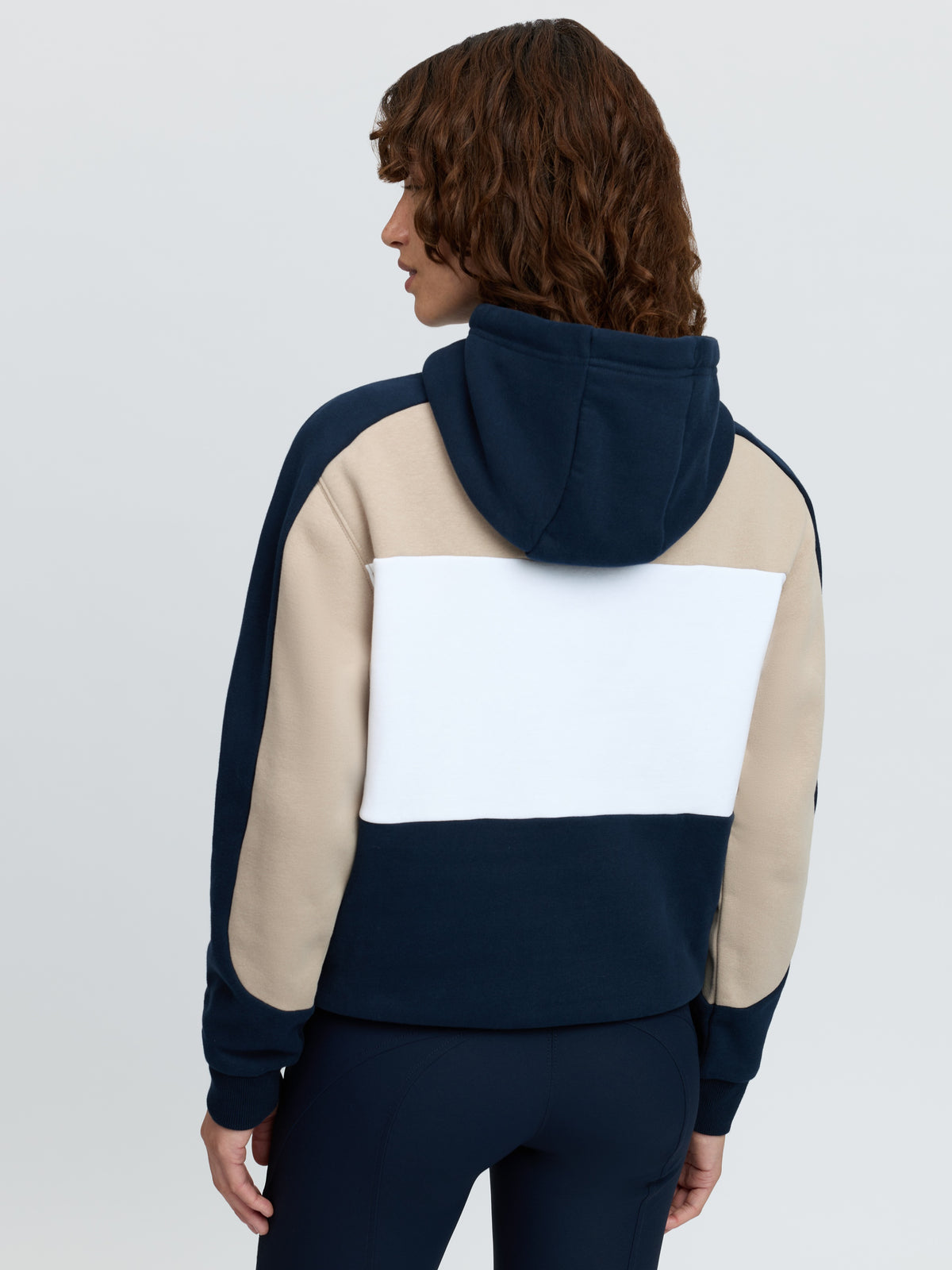 LeMieux Kadie Colour Block Hoodie Navy – moteriškas laisvalaikio džemperis su gobtuvu