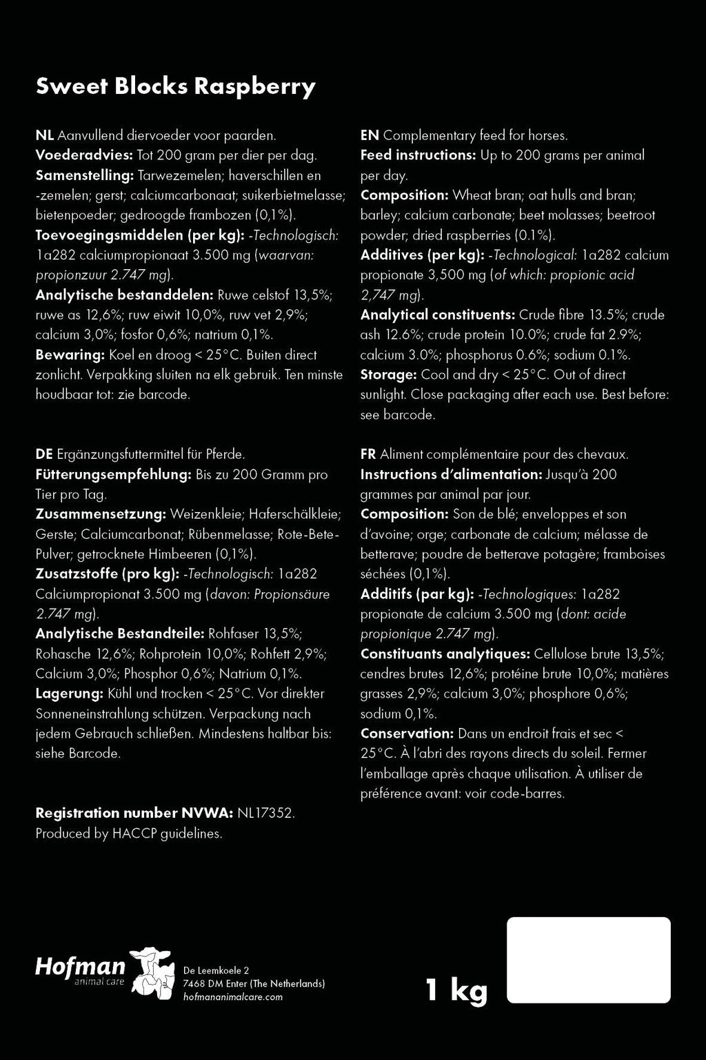 SKANUKAI žirgams - AVIEČIŲ skonio (1 kg)