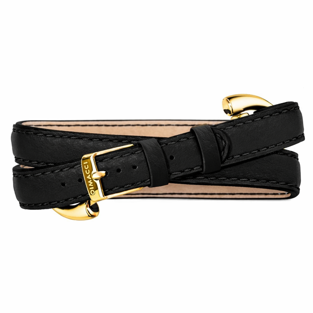 DIMACCI Ascot apyrankė, juoda su gold padengimu