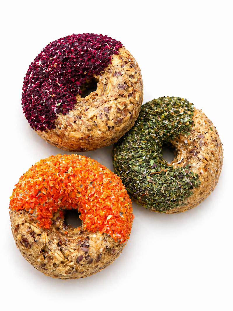 Natural Donuts – natūralios spurgos žirgams su morkomis arba žolelėmis, 1 vnt