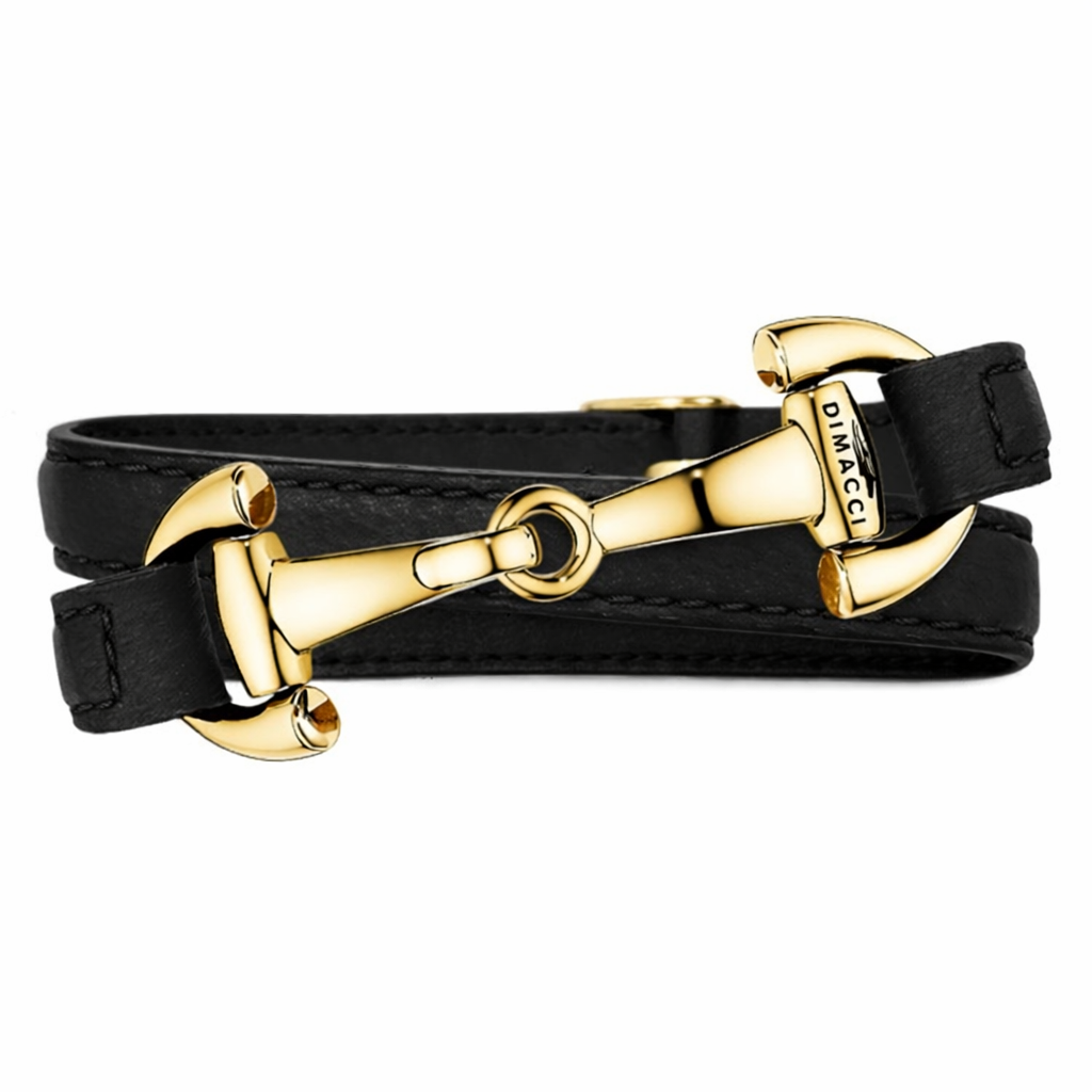 DIMACCI Ascot apyrankė, juoda su gold padengimu