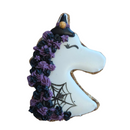 Halloween Unicorn – rankų darbo vienaragio formos skanėstas žirgui