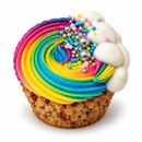 Cupcake Rainbow– rankų darbo keksiukas žirgams