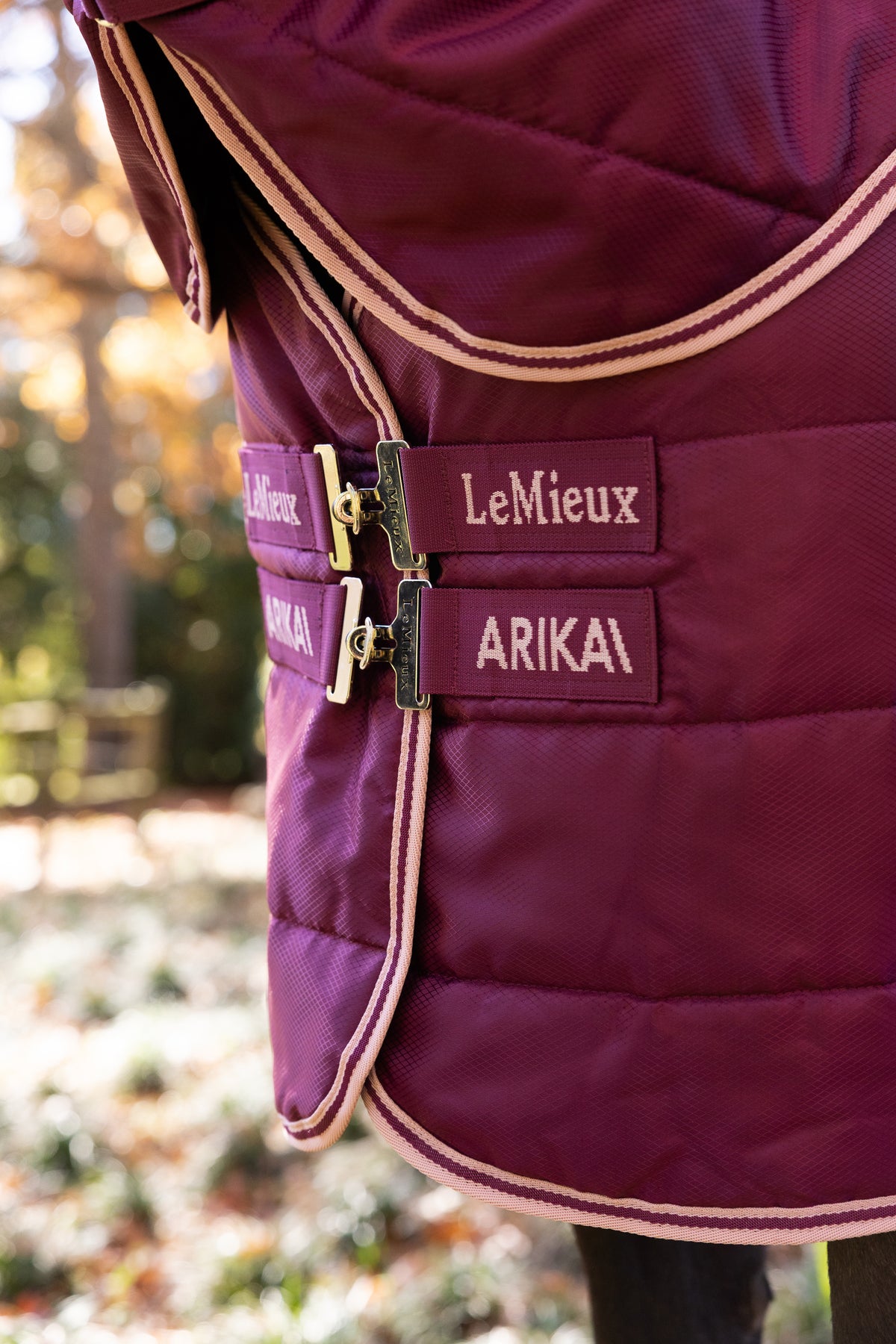 LeMieux Arika gardinė 200 g gūnia žirgui su nuimamu kaklu komplekte
