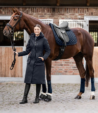 Ilga žieminė jojimo striukė moterims