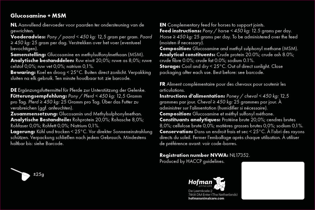 Excellent Horse GLIUKOZOMINAS SU MSM sausgyslėms ir sąnariams