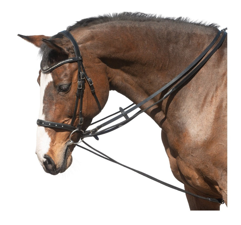 MONTIVUM Draw Reins – pagalbiniai pavadžiai