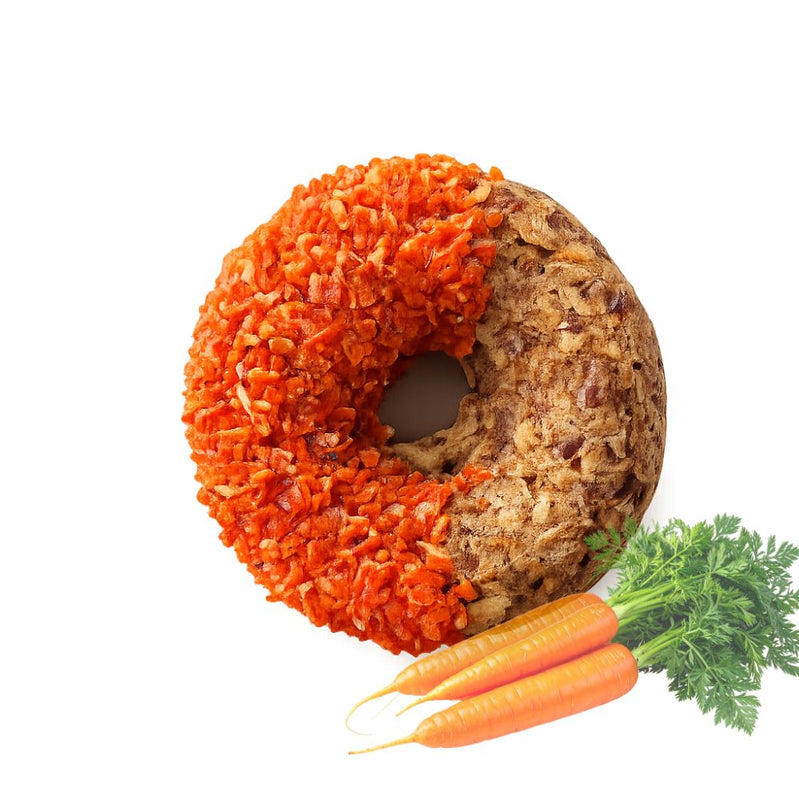 Natural Donuts – natūralios spurgos žirgams su morkomis arba žolelėmis, 1 vnt