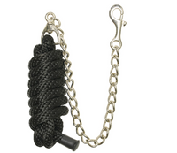 Imperial Riding Stallion Chain – žirgo vedimo virvė su grandinėle, juoda